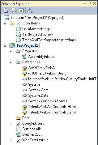 Missing Assembly References in Test Studio Project - Progress Test Studio