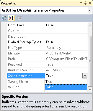 Missing Assembly References in Test Studio Project - Progress Test Studio