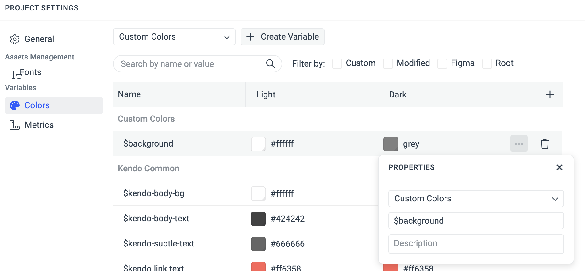 Editing Variables in Progress ThemeBuilder by Using the Context Menu