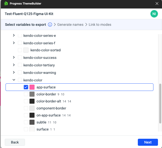 Selecting the targeted variables