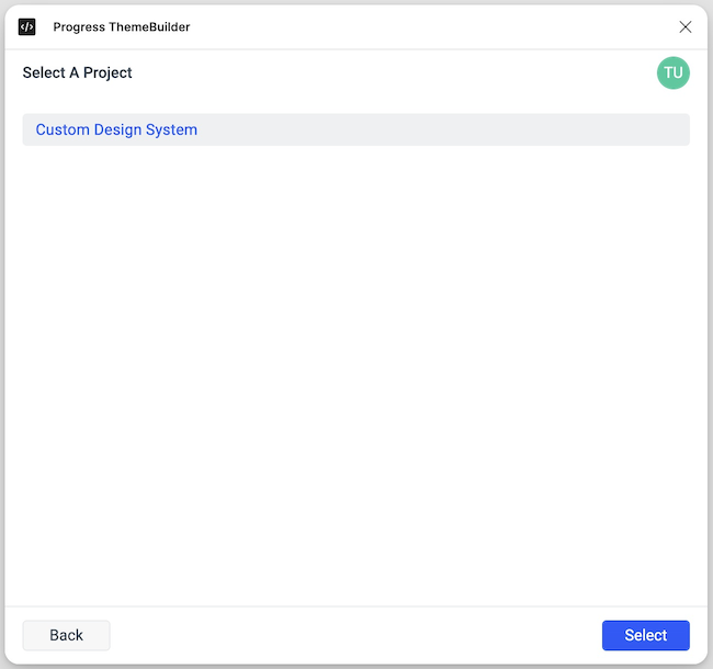 Select button highlighted with a project named "Sample Project" selected from the plugin dialog.