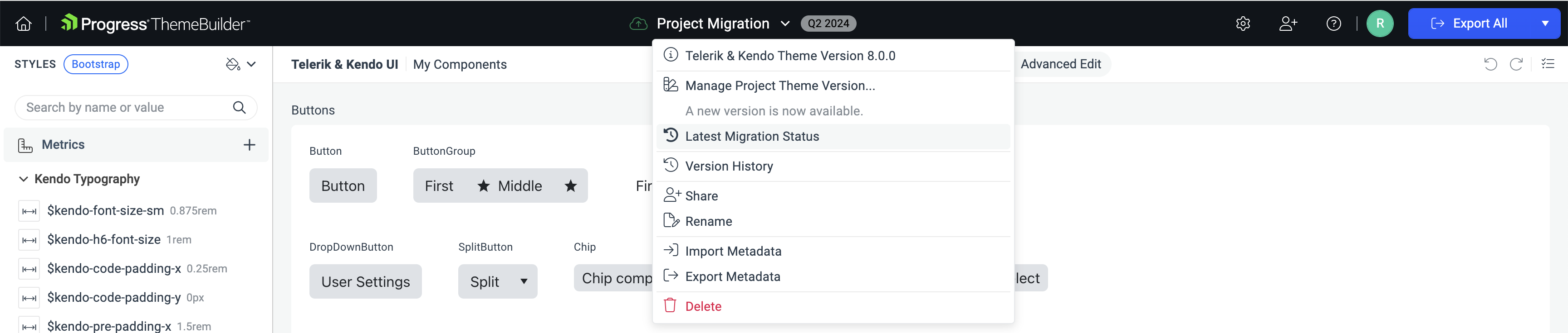 Latest migration status