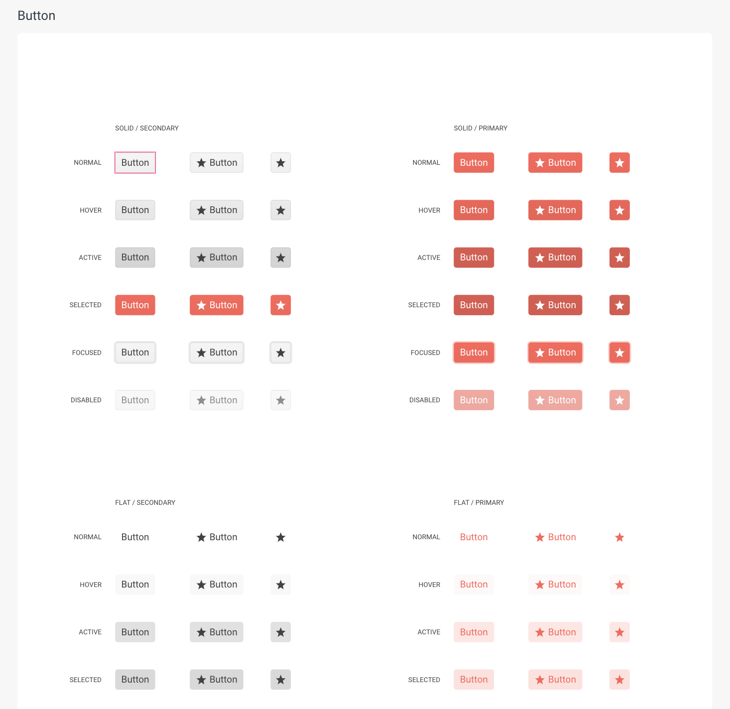 Button variants in the canvas of a Q1 2024 project.