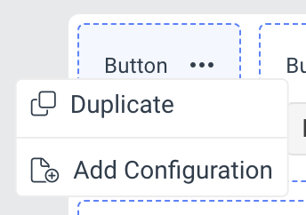 More options menu of the Button component.